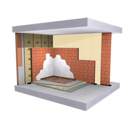 XPS N W-E 2500X600X40 Paquet 13,50m² 9 pièces  URSA